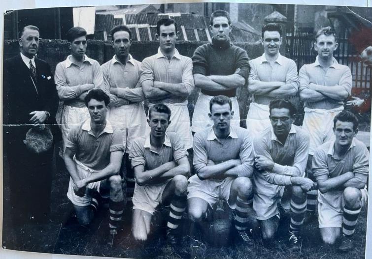 Brian (back row, third player from left - with hair